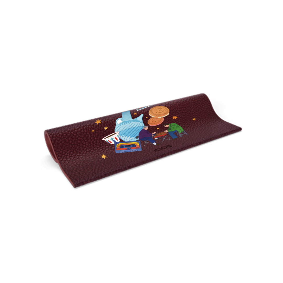 Buy Wrap Leather-like Patterned Memory - Burgundy Online |IQOS Lebanon
